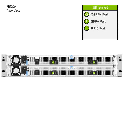 NetApp NS224 (NS224-NS-1.9-24-QS) 24x 1.92TB NVMe SSD X4018A 100G