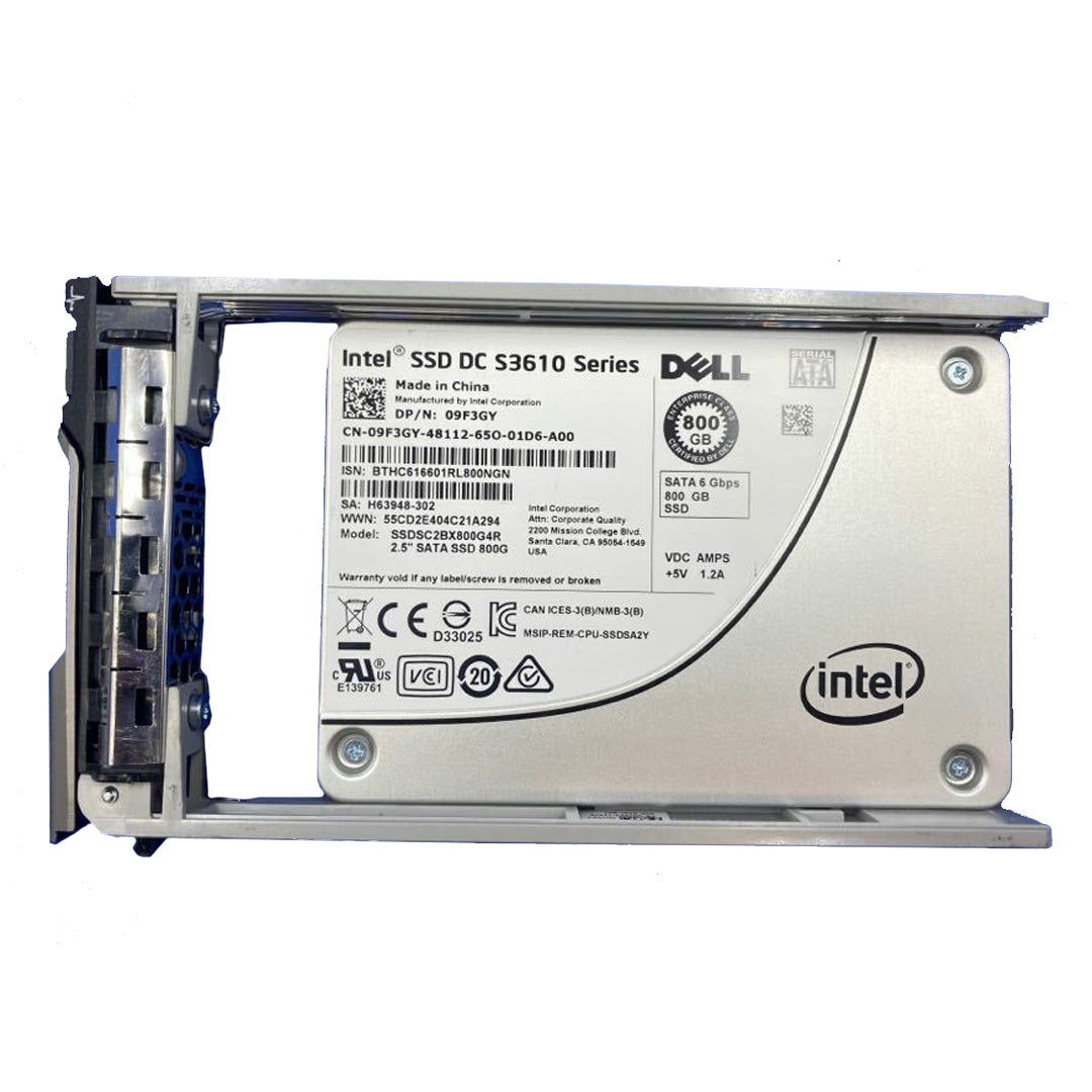 Dell 800GB S3610 MU (ND), SSD, 6Gbps SATA, 2.5" SFF, 512n, ISE