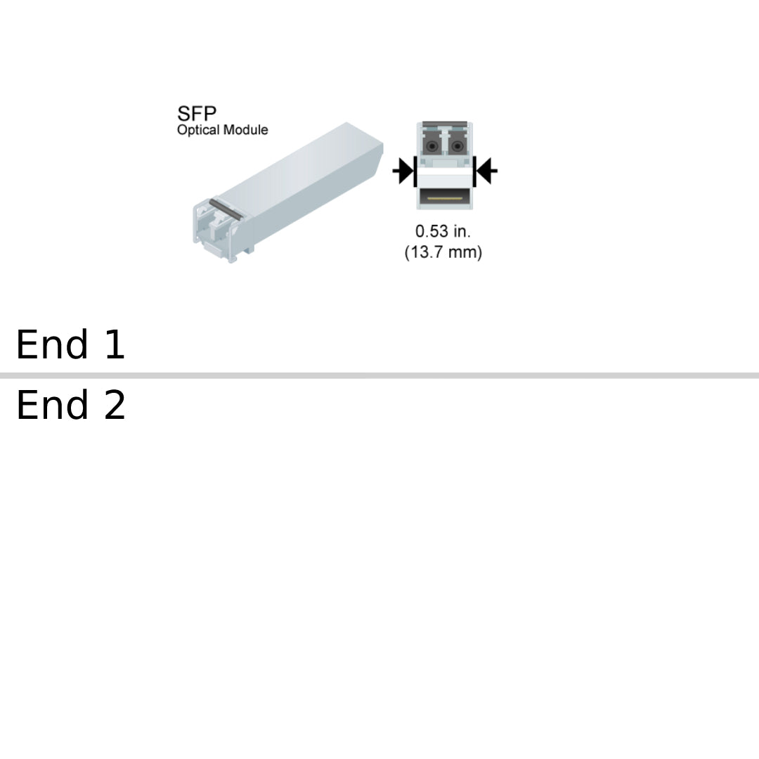 NetApp X-000464 -  Data Cable with Plug SFP-DD/SN | SFP, Brocade 64Gb SWL SFP-DD SEC 1-Pk