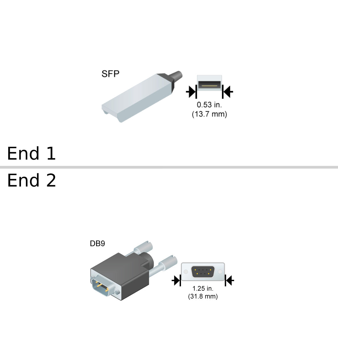 NetApp X6538-R6 - 3m Data Cable with Plug SFP/DB9 | SFP to DB9, 