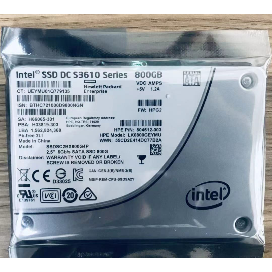 Dell 800GB Intel S3610 MU (ND), SSD, 6Gbps SATA, 2.5" SFF, 512n, ISE