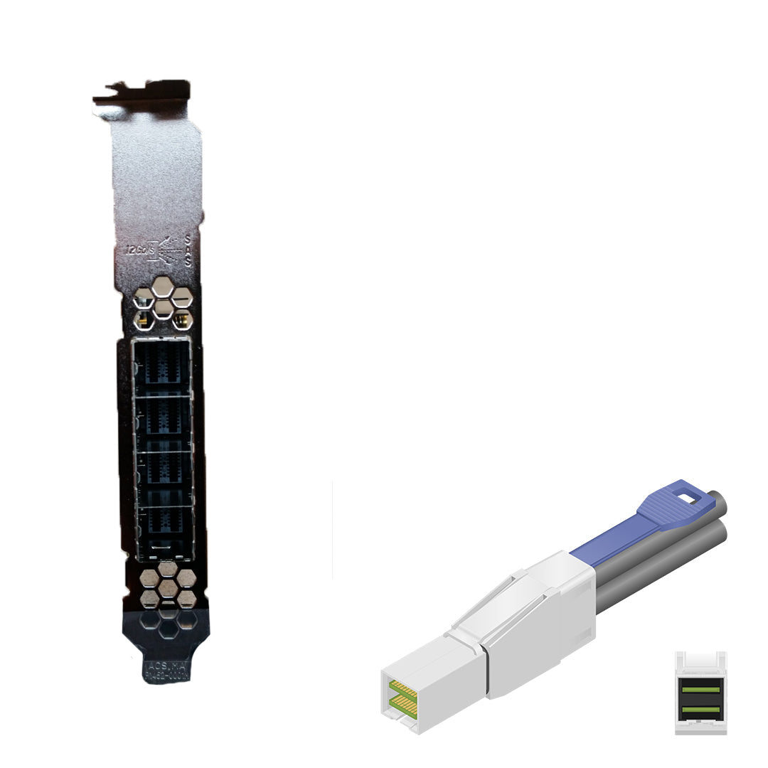 NetApp Adapter X2072A (ONTAP) 2Gb PCIe3 bus with plug MiniSAS HD (4p 12Gb SAS miniSAS HD Cu|Op)