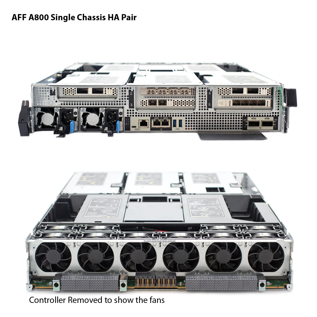 NetApp AFF A800 Single Chassis HA Pair Filer Head (AFF-A800A)