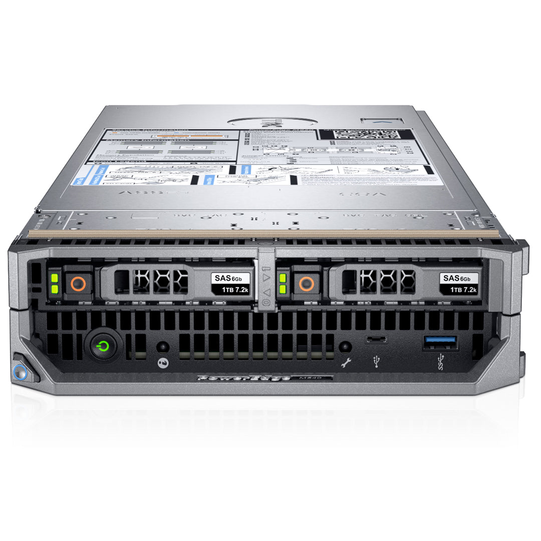 Dell PowerEdge M640 CTO Blade Server (for PE M1000e or VRTX) Top View